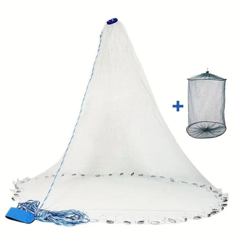 Heavy-Duty Fishing Cast Net, 8 feet