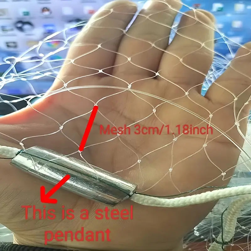 Fishing Cast Net, Easy Throw Cast Net 10feet