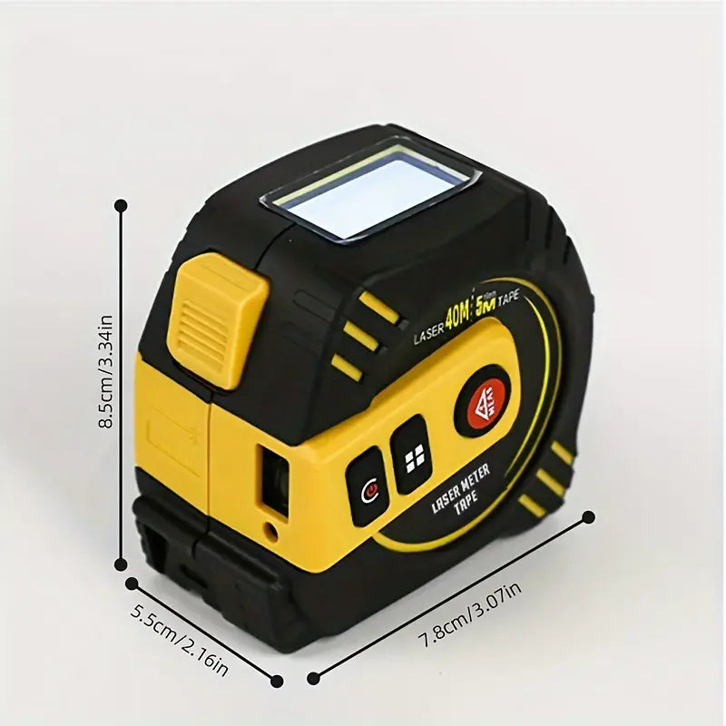 Multifunctional 2-in-1 Laser Rangefinder and Measuring Tape