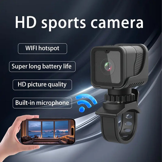 1080p HD Sports Camera – Portable Mini Action Cam with WiFi & 64GB Memory