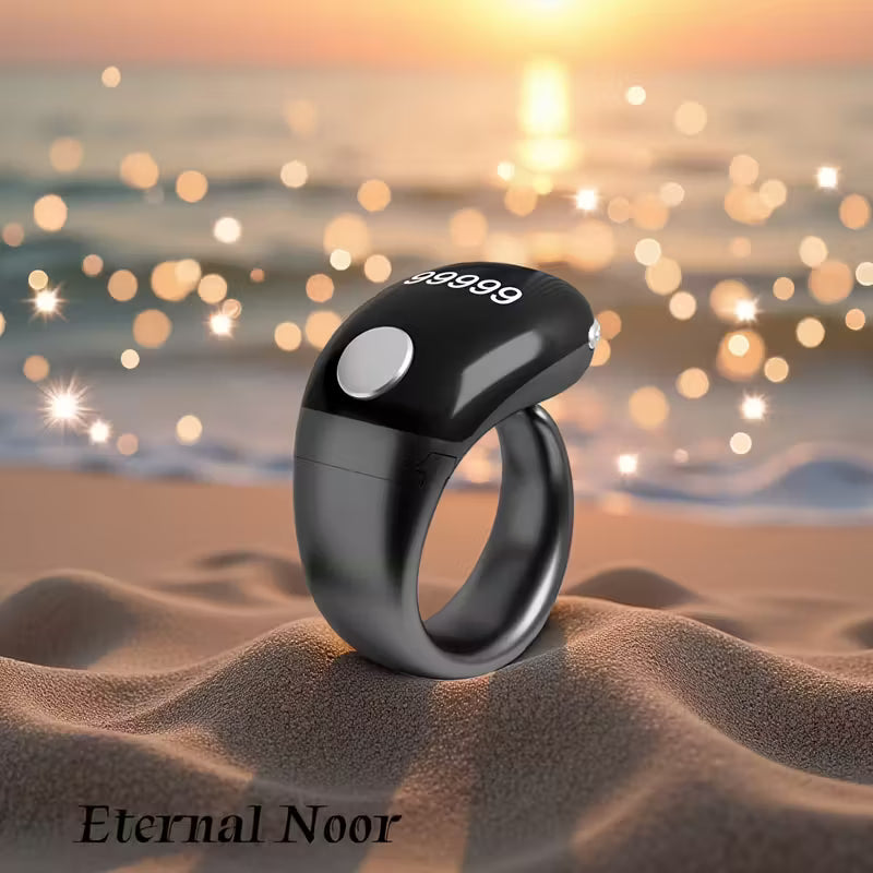 OLED Display Counting Thasbeeh Ring