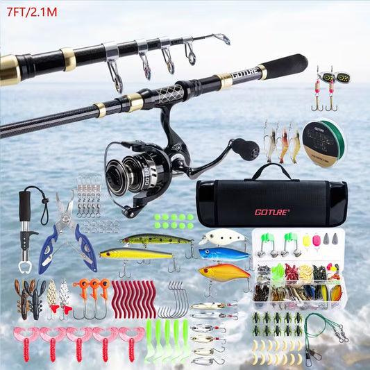 Goture Fishing Rod and Reel Combo 7 feet