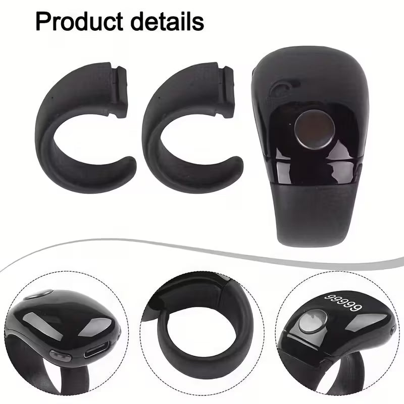 OLED Display Counting Thasbeeh Ring