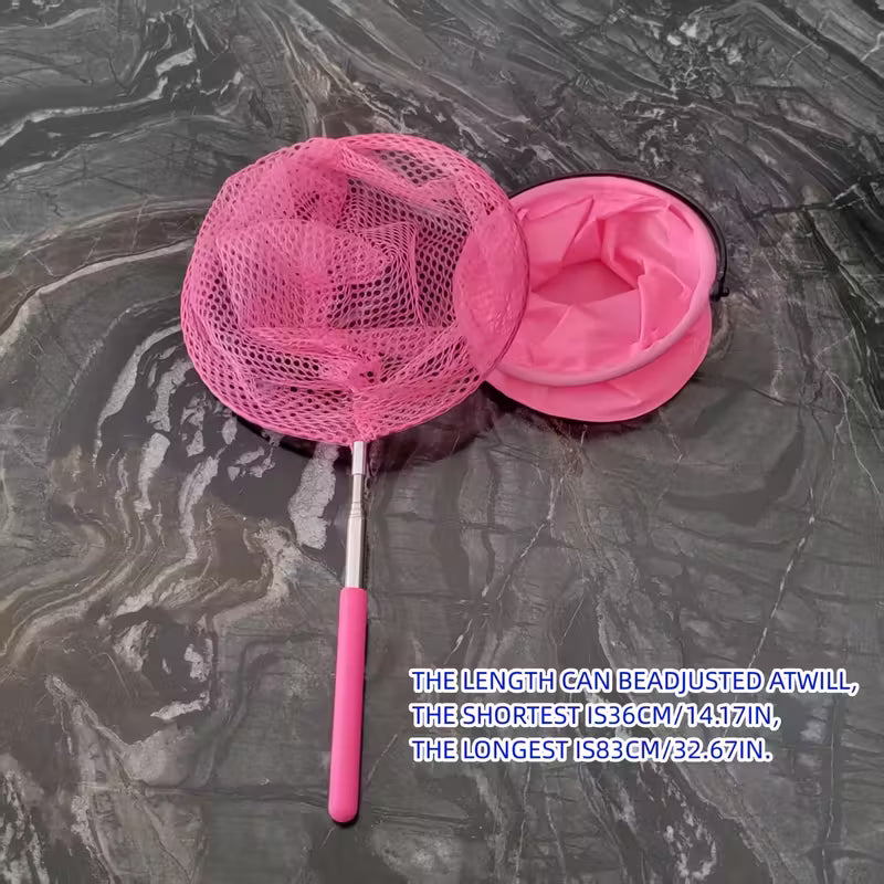 Telescopic Fishing Net + Foldable Bucket Combo Pack