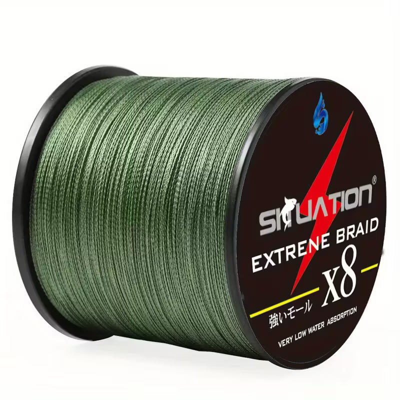 8-Strand Multifilament PE Braided Anti-Abrasion Line 500mtr