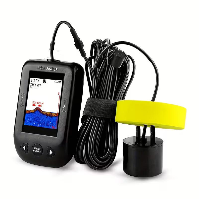 100m Portable Fish Finder with 45° Wide-Angle Sounder, IP68