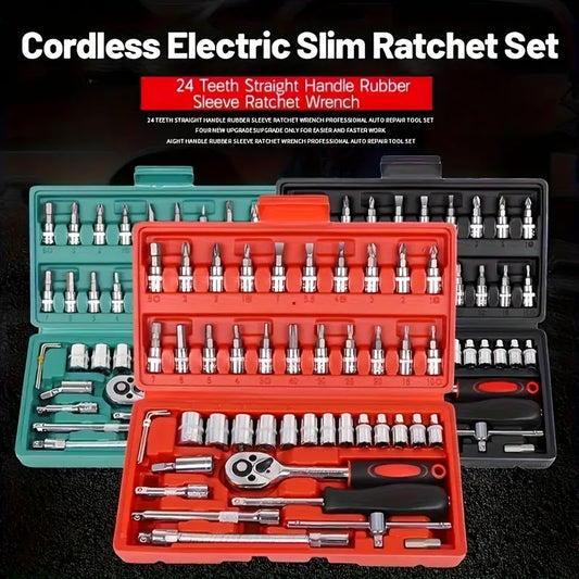 46pcs Premium Chrome Vanadium Steel Tool Set