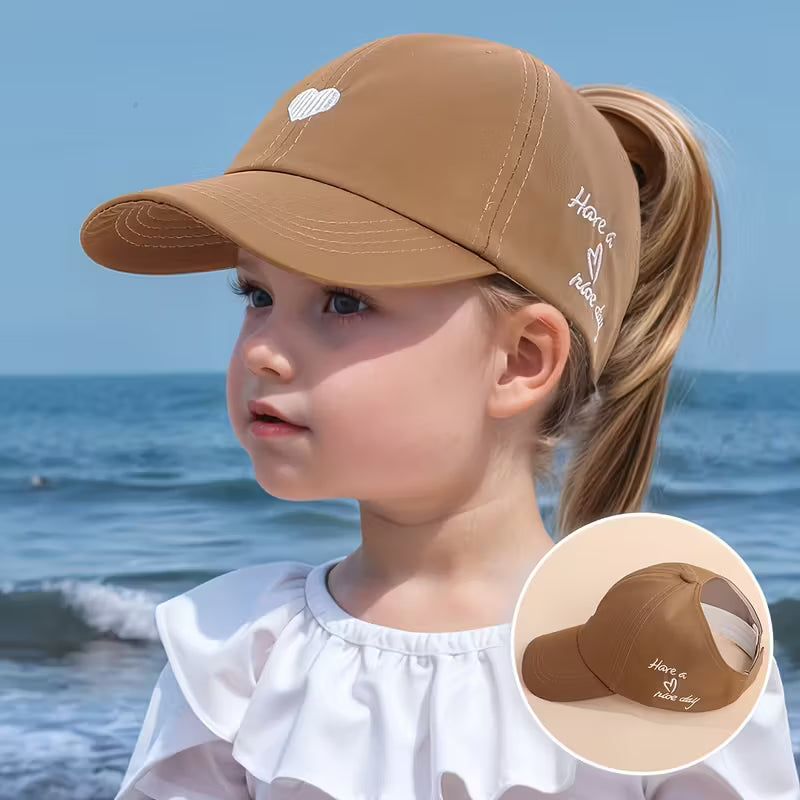 Breathable Lightweight Sun Cap for Kids 3-7 Years