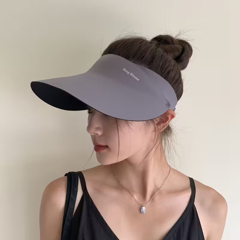 Summer Sun Hat Cap, Foldable & Compact Beige