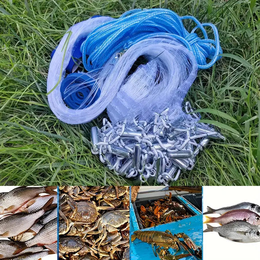 Fishing Cast Net, Easy Throw Cast Net 10feet