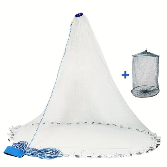 Heavy-Duty Fishing Cast Net, 8 feet