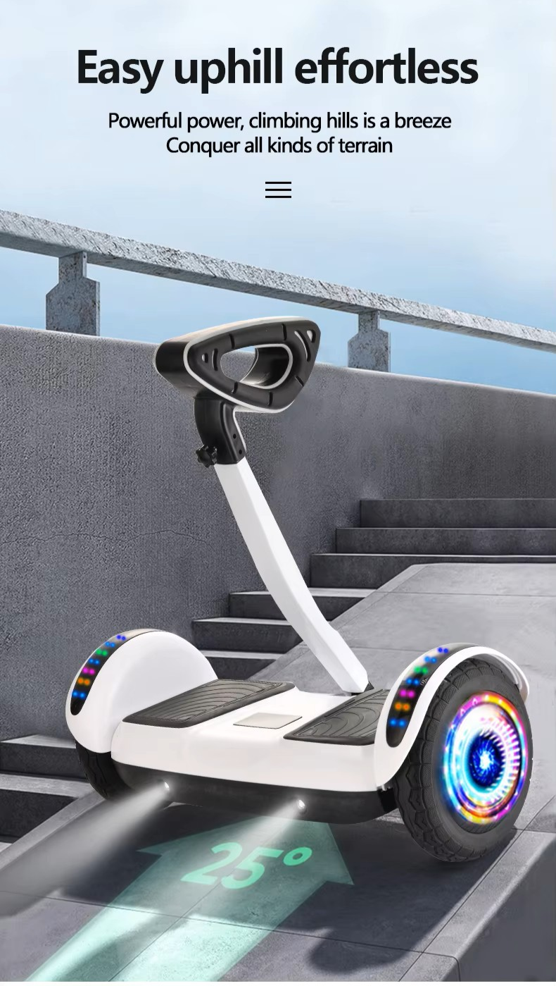 Self-Balancing Electric Hoverboard with LED Lights 10" with Bluetooth Speaker