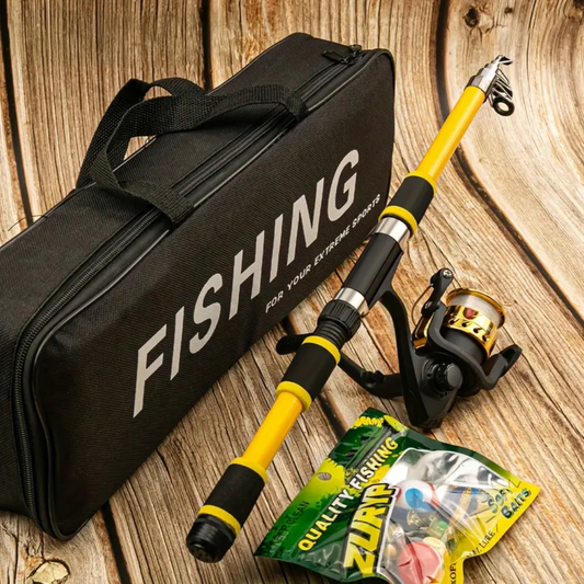 Fishing Rod & Reel Combo with Portable Tackle Bag 7 feet