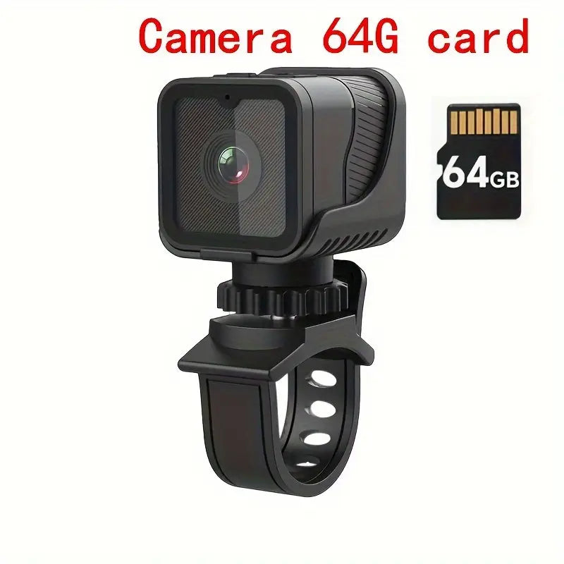 1080p HD Sports Camera – Portable Mini Action Cam with WiFi & 64GB Memory