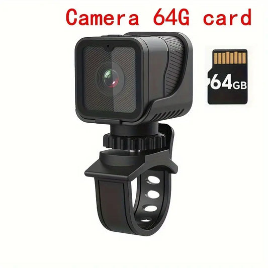 1080p HD Sports Camera – Portable Mini Action Cam with WiFi & 64GB Memory
