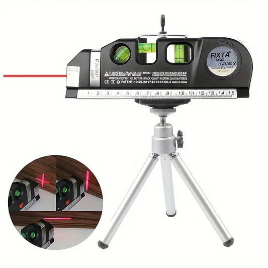 Multi-functional Infrared Laser Level & Measuring Tape, with Tripod