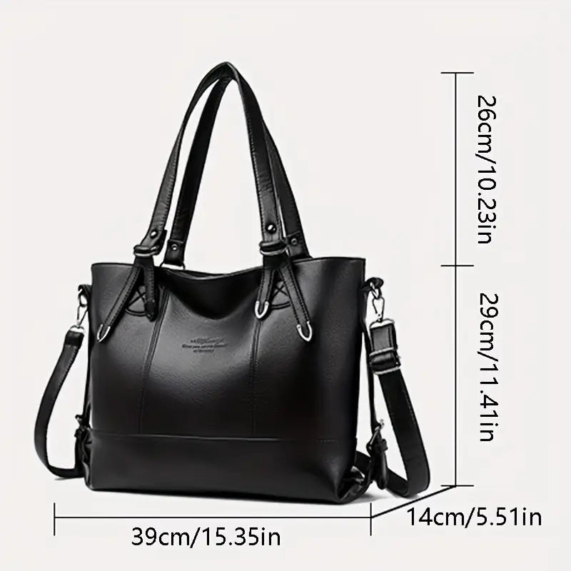 Premium Leather Tote Shoulder Bag